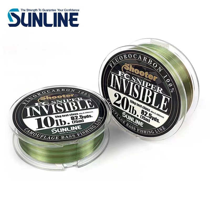 Nuevo Original Sunline Shooter FC SNIPER INVISIBLE 100% hilo de pescar de fluorocarbono 150m 4LB/6LB/8LB/12LB/16LB/20LB carbono Invisible - imagen 4