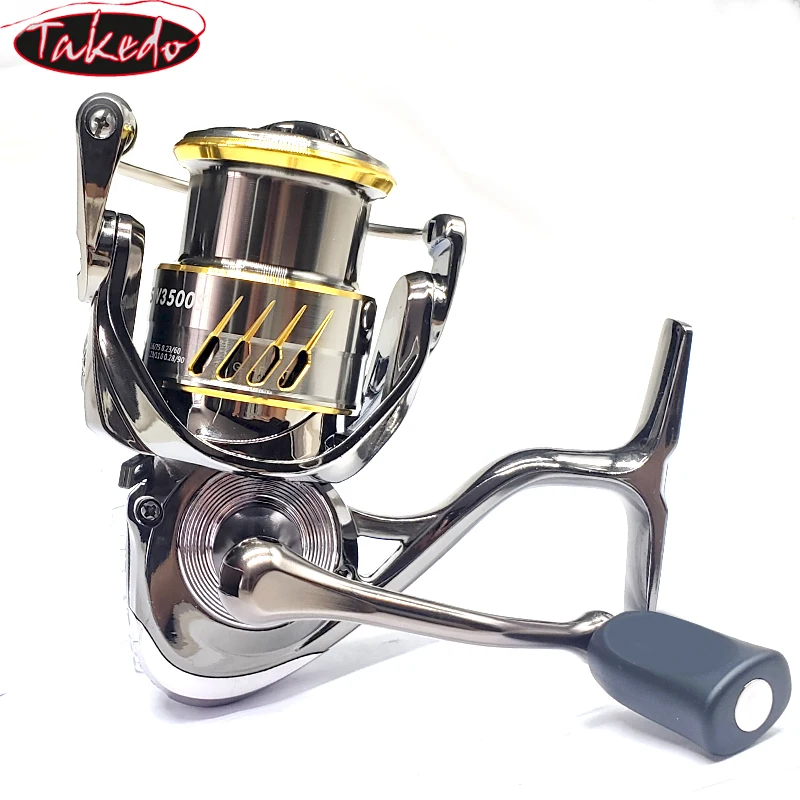TAKEDO-carrete de pesca de agua salada ST05, 18KG, arrastre máximo 6,2: 1, relación de engranaje 6 + 1, cuerpo de Metal, carrete de pesca de carpa 2500S 3500S - imagen 4