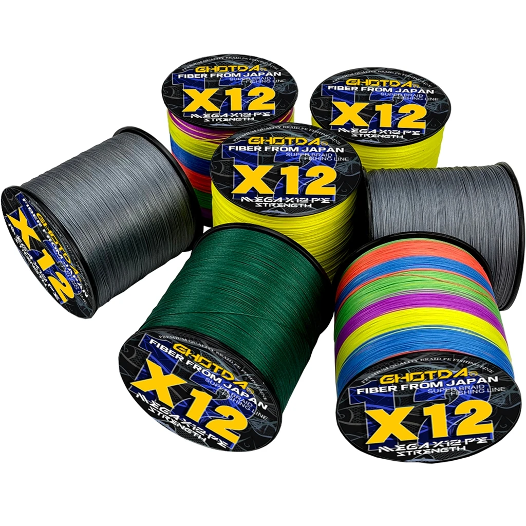 Sedal PE Trenzado X12 Ghotda – Alta Resistencia para Pesca de Grandes Peces - imagen 2