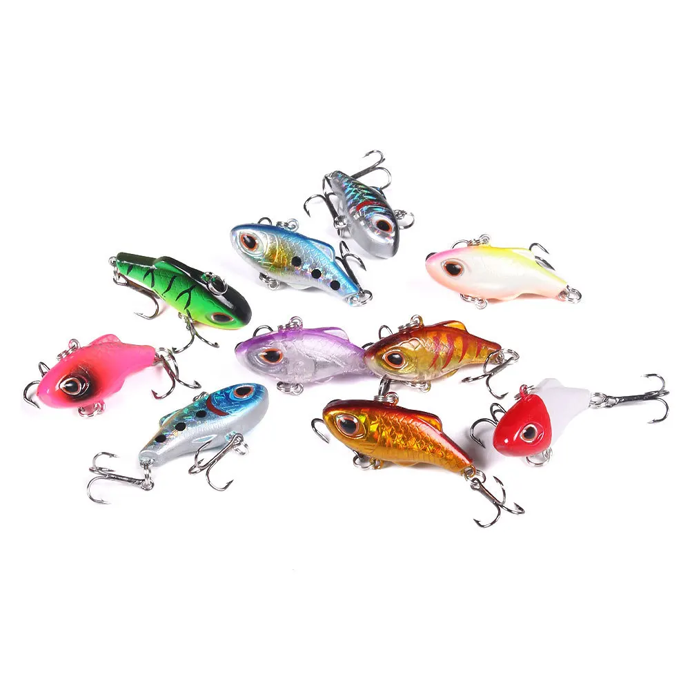 10 Uds VIB hundimiento vibración señuelo de pesca plástico duro pesca Artificial Lucio cebo Peche aparejos - imagen 3