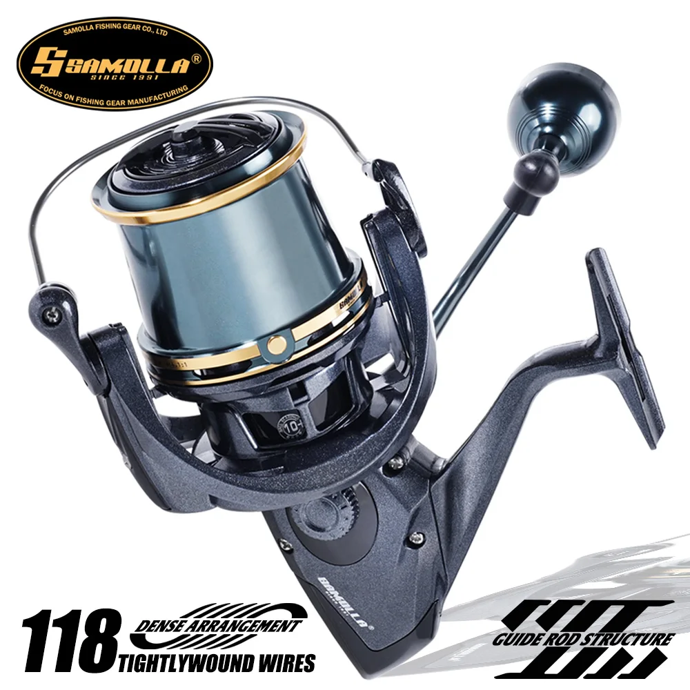 Carrete pesca agua salada giratorio SAMOLLA – para vinilo - imagen 3
