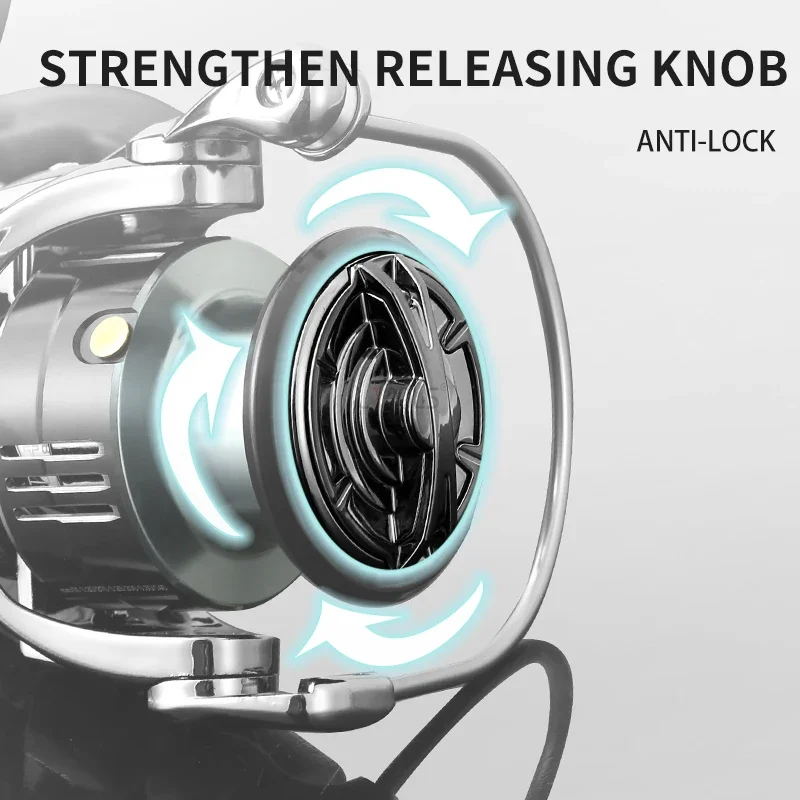 Nuevo carrete giratorio, carrete de aluminio 12 + 1BB, relación 5,5:1, equipo de pesca de Metal, arrastre máximo de 12KG, carrete de fundición, aparejos de pesca para toda el agua - imagen 5