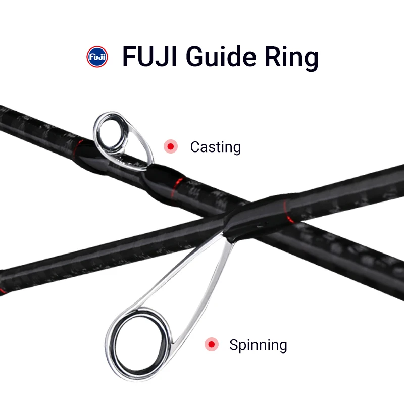MADMOUSE-caña de pescar de acción rápida, piezas japonesas Fuji, Vstar 1,98/2,04 ML/M/MH, 3-28g - imagen 2