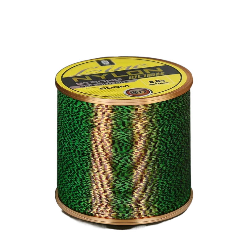 Línea de pesca súper suave, sublínea principal de fuerza fuerte, sin flexión, invisible manchada, línea de nailon, protofilamento, anzuelo de sedal de señuelo de roca