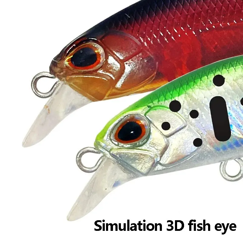 Cebo duro Luya sumergido Mino, cebo duro biónico ABS multicolor para mejorar tres libros, anzuelo, pesca en barco, pesca en agua dulce - imagen 2