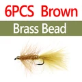 6pcs Brass Bd Brown