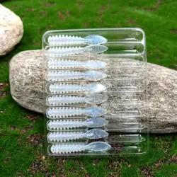 TSURINOYA 10 Uds 36mm 0,4g señuelo de pesca suave juego de pez roca PROMENADE AJING Swimbait Jig señuelos gusanos cebos artificiales