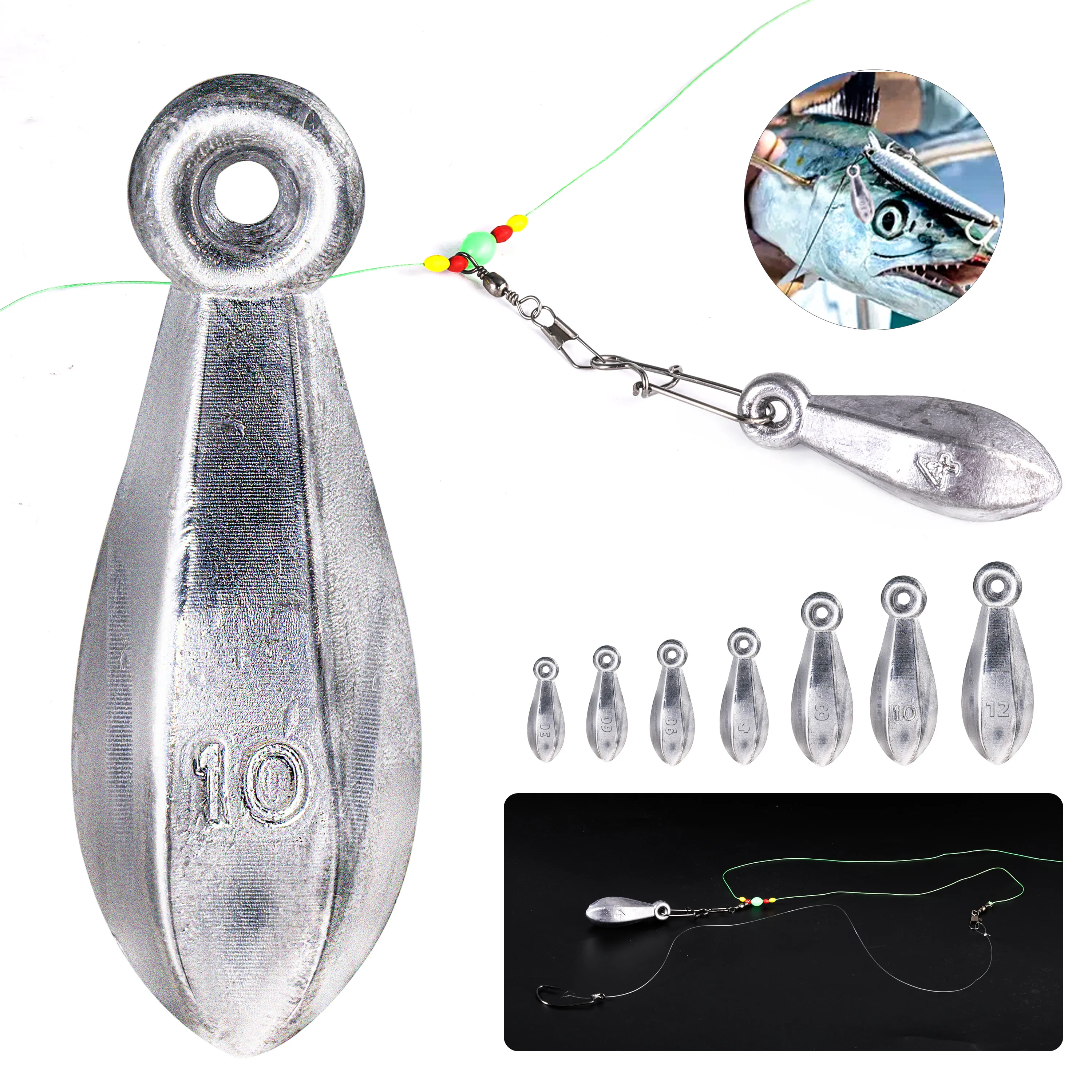 Plomos de Pesca Sougayilang – Resistentes a la corrosión - imagen 2