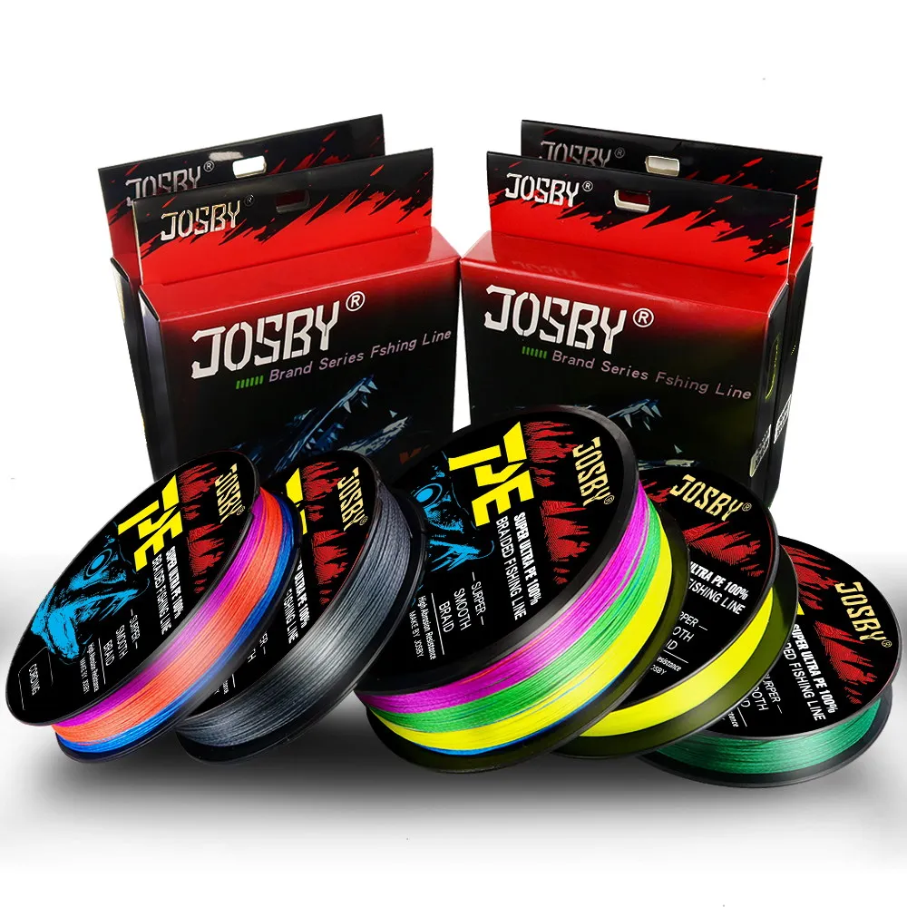 JOSBY-sedal de Pesca trenzado de 4 hebras, multifilamento japonés de 150M, PE, para agua salada, Pesca con mosca de agua dulce, hilo de Pesca de carpa - imagen 3