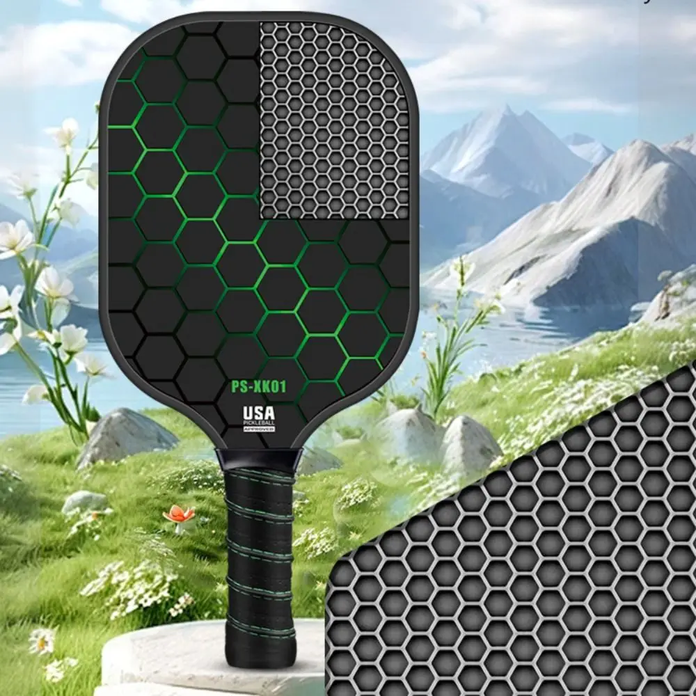 Paletas de Pickleball de fibra de carbono, superficie esmerilada, raquetas de Pickleball ligeras, agarre antideslizante, cómoda paleta de bolas de Pickle - imagen 2