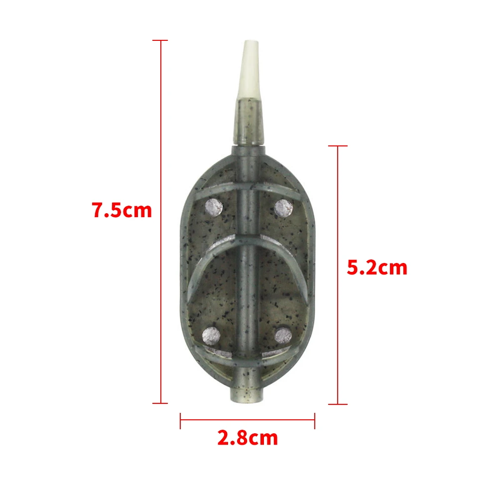 Hirisi jaula alimentadora de método de pesca de carpa, accesorio de aparejos de pesca de cebo de liberación rápida, 30g/40g/50g/60g - imagen 3