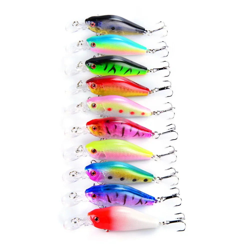 LEOSPORT-señuelo duro de pesca, anzuelo para pececillos, 11cm/10,5g, 9cm/8,5g, 7cm/7g, 3 unidades por lote - imagen 5