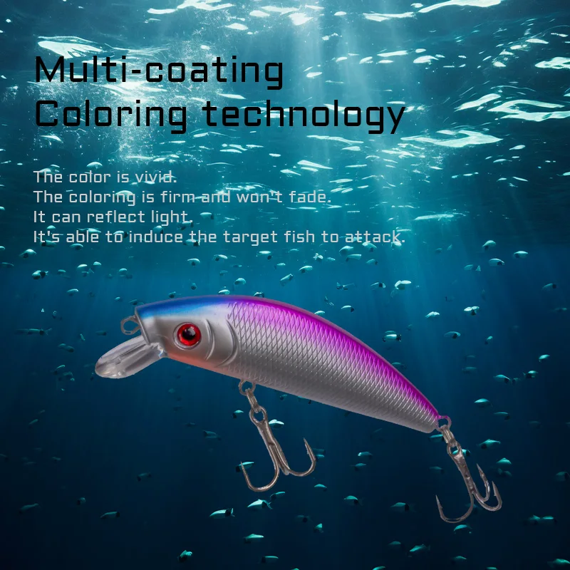 5 uds Minnow 7g 8g caja de señuelos de pesca de agua flotante Set Swimbait para cebo falso de plástico duro de largo alcance con caja - imagen 2