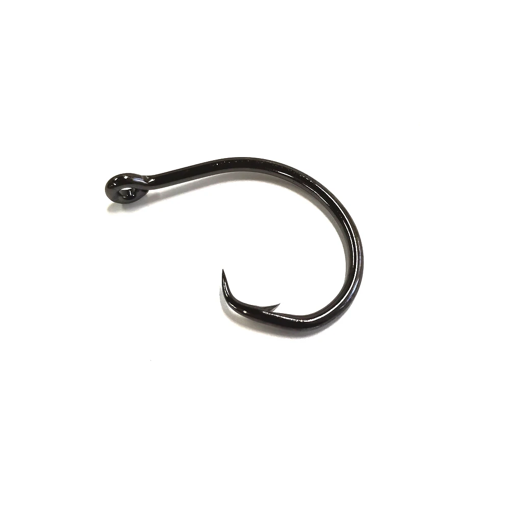 100 unids/pack anzuelos circulares de Pesca señuelo de gusano de océano profundo anzuelo de púas anzuelos de Pesca de mar de agua salada accesorios de Pesca - imagen 4