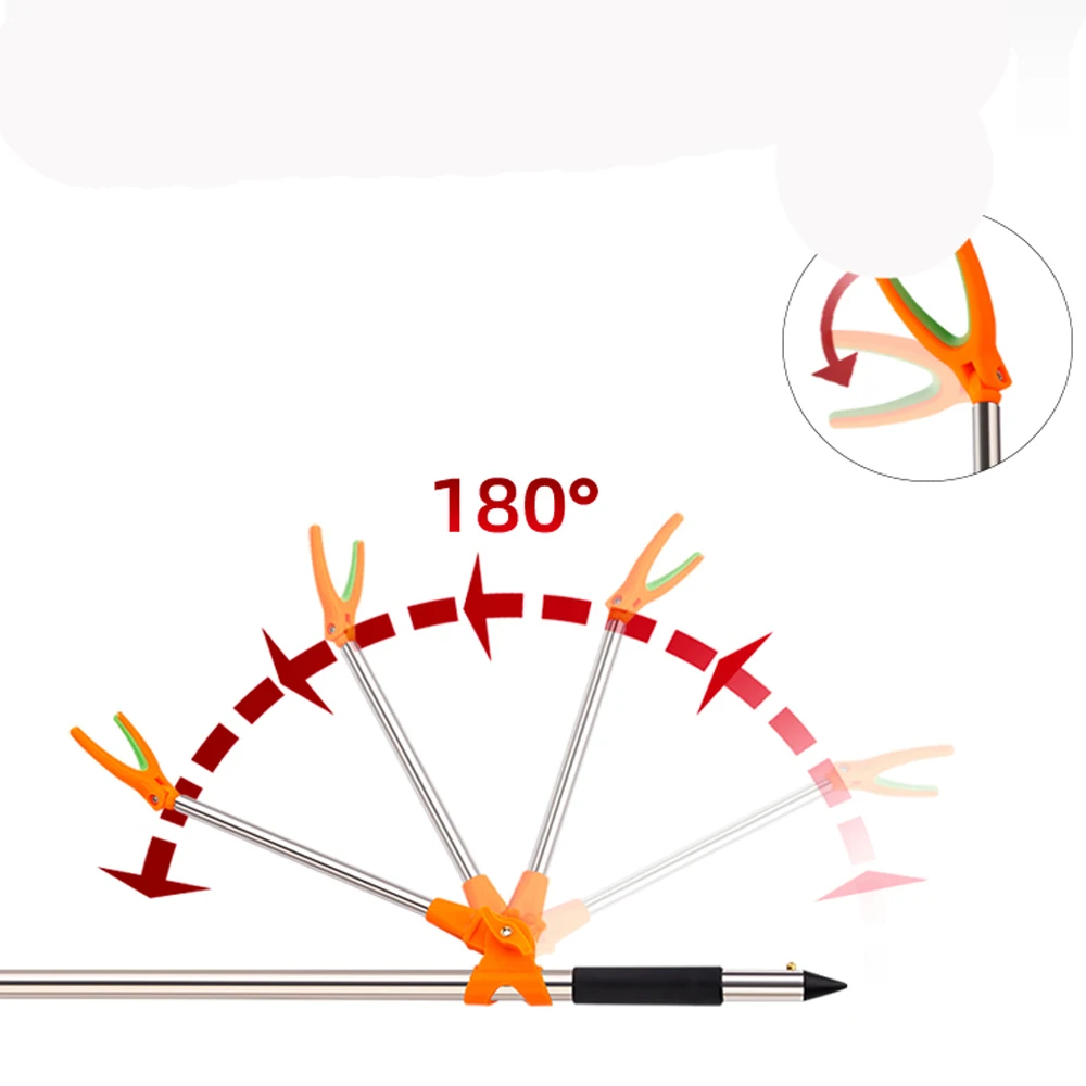 Soporte de caña de pescar plegable ajustable, estante de soporte de dos varillas, herramienta de soporte de poste giratorio de 360 grados, accesorios de herramientas de pesca - imagen 4