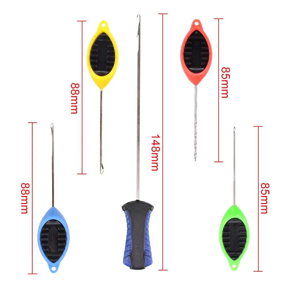 Hirisi-Juego de agujas para cebo de pesca de carpa, aparejos Boilie emergentes, aguja de empalme, herramientas de fabricación de eslabones de gancho de carpa, accesorios de pesca BT11 - imagen 5