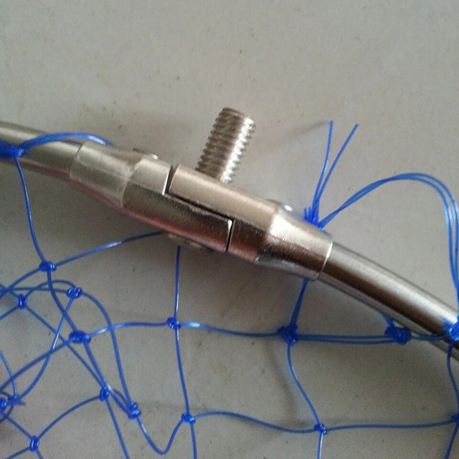 Red de pesca grande de acero inoxidable, Red de aterrizaje de pesca de fácil operación para mejorar la eficiencia de la pesca - imagen 2