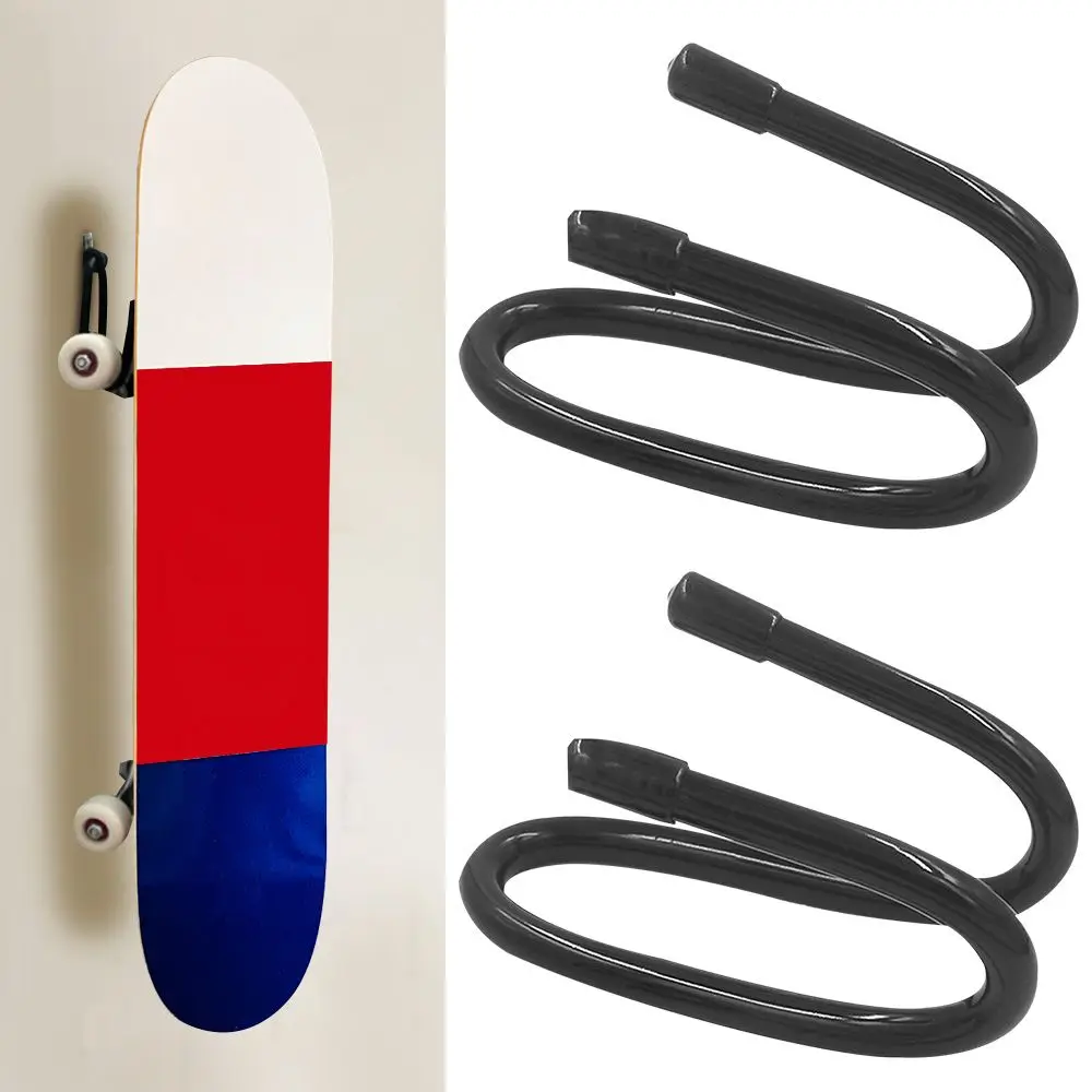 Gancho de montaje en pared para Longboard, Flexible y duradero, colgador para monopatín, gancho de exhibición, estante de almacenamiento, 2 uds. - imagen 3
