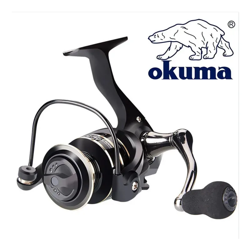 Carrete Okuma AC2000-7000 spinning con freno potente y bobina metálica