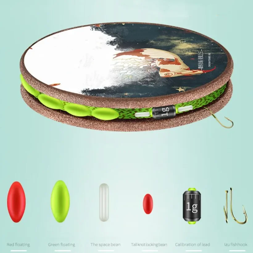 Seven-star Seven Floating Line Set, seat Line, Strong Pull, Floating Single Hook Product Fishing Float, 3,9 m - imagen 5