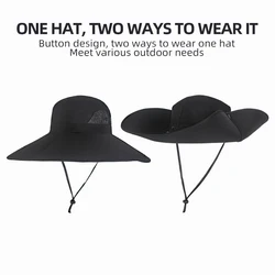 Gorra de pesca UV plegable transpirable para hombre y mujer
