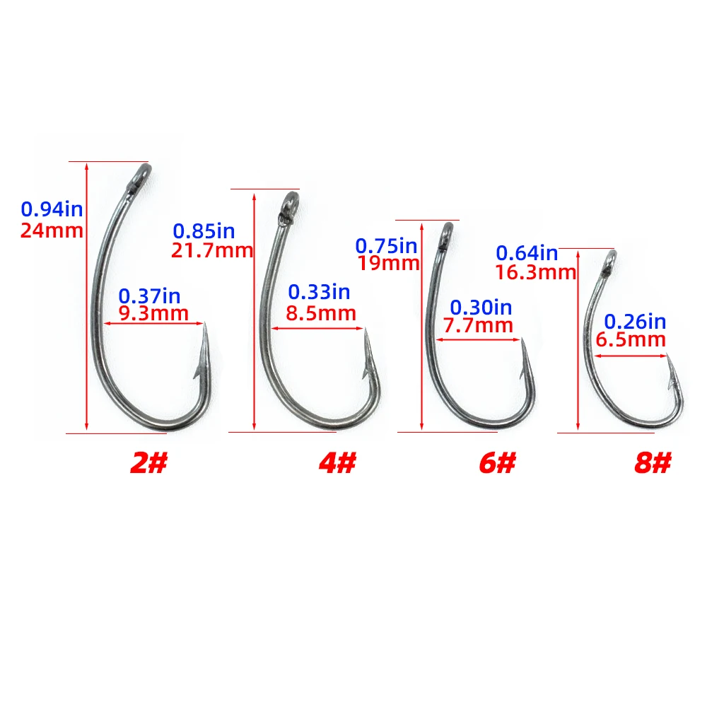 Hirisi-aparejos de pesca de carpa, 6 piezas, listos para usar, anzuelos atados, con Boilie Stoper V, Terminal de parada, accesorios TS114 - imagen 3