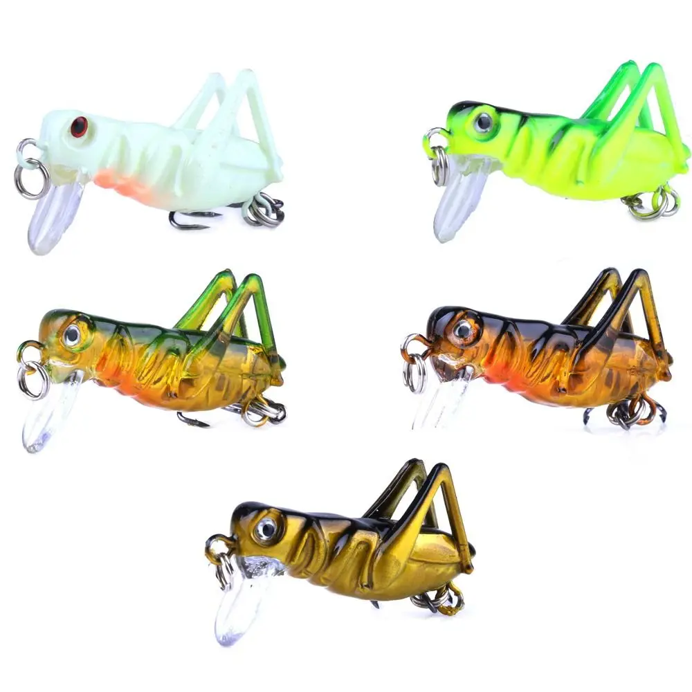 Señuelo duro de 35mm y 3g para pesca, cebo Artificial realista para insectos saltamontes, con 10 ganchos - imagen 3
