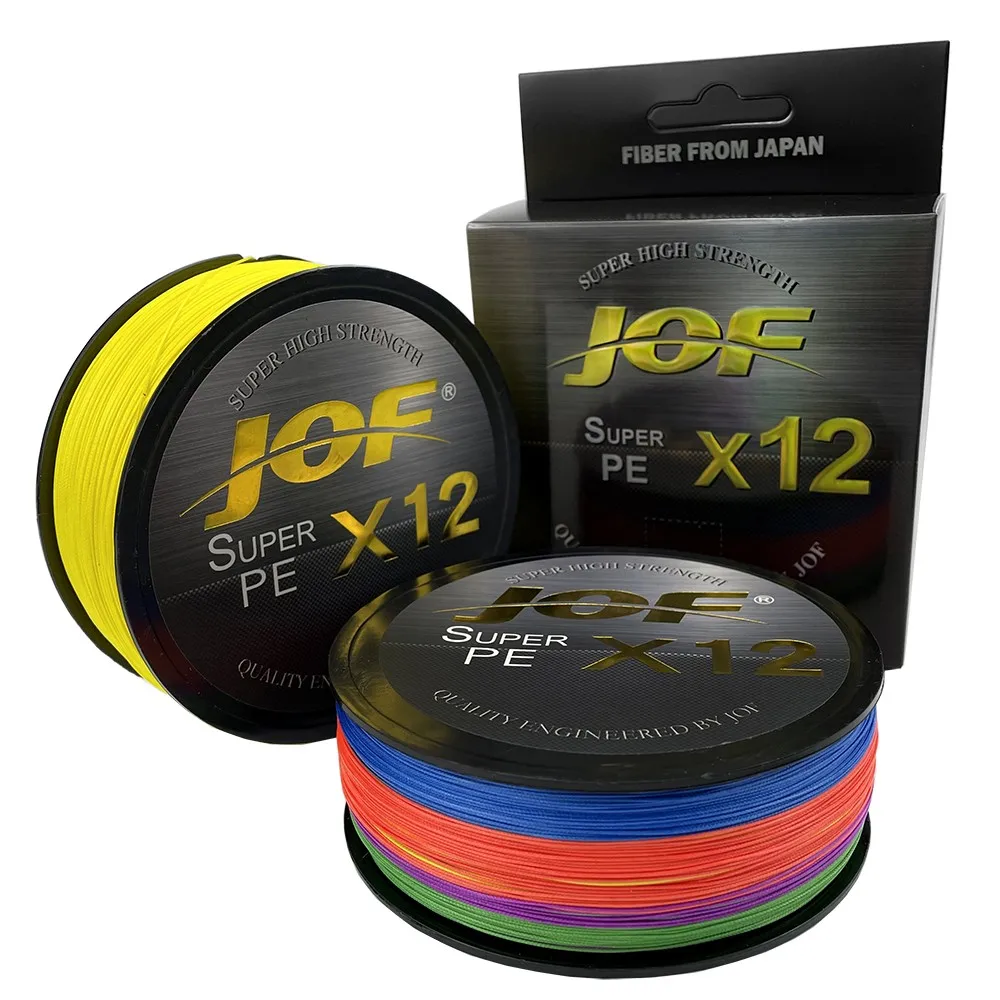 JOF-sedal de pesca de PE resistente de 9/12 hebras, multifilamento de abrasión suave de 300M, artículos de pesca trenzados duraderos - imagen 5