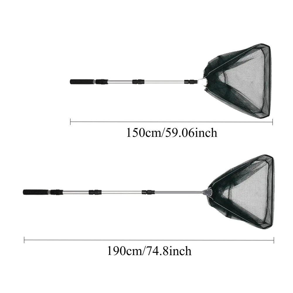 Salabardo telescópico de acero inoxidable – Plegable para pesca de carpa - imagen 4