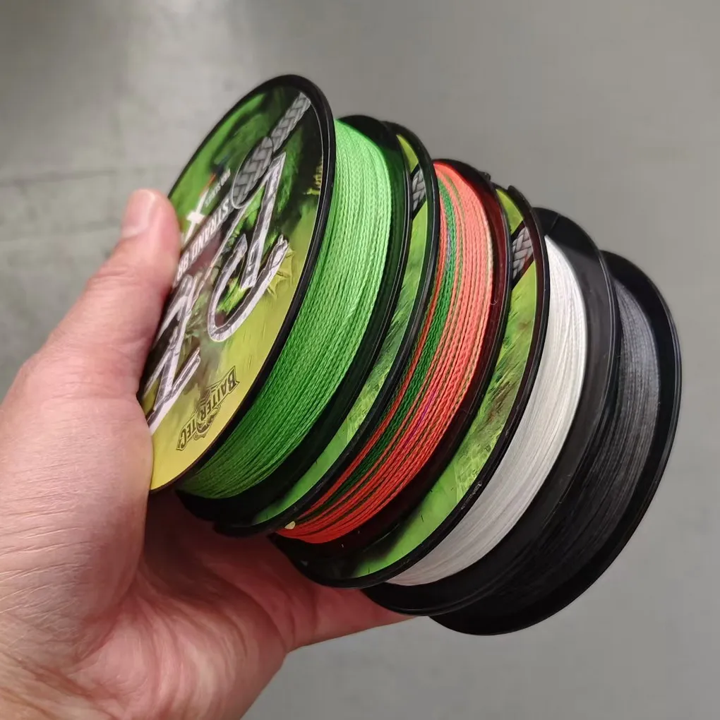 Línea de pesca X4 trenzada de PE de 100M, línea de pesca delgada duradera resistente a la abrasión para accesorios de pesca al aire libre - imagen 5