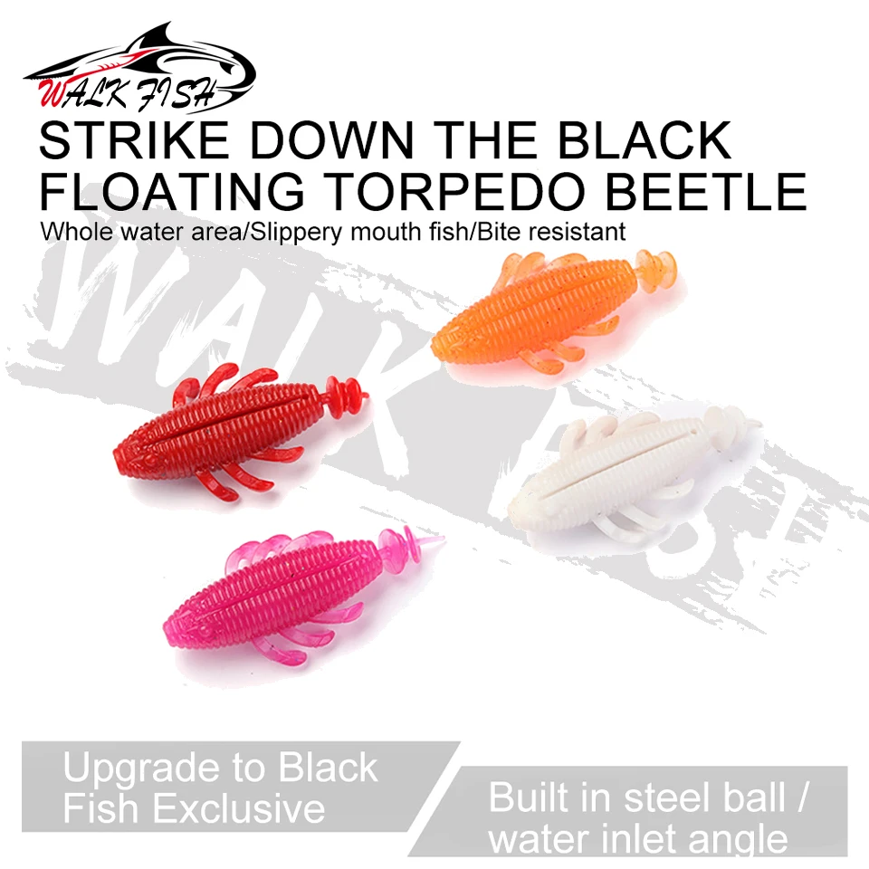 Vinilos Walk Fish 8 cm – Señuelos de silicona para lubina y lucio - imagen 2