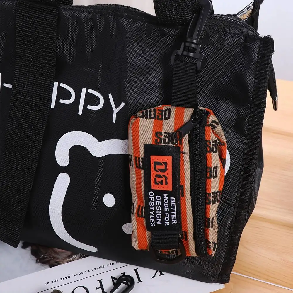 Bolsa para monedas, Mini bolsa de pana para auriculares, montaje de pana, bolsa para auriculares, bolsa cuadrada portátil para almacenamiento con cremallera, estuche para cosméticos - imagen 4