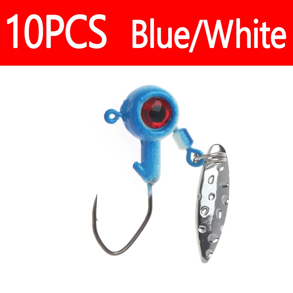 10pcs BlueIWhite
