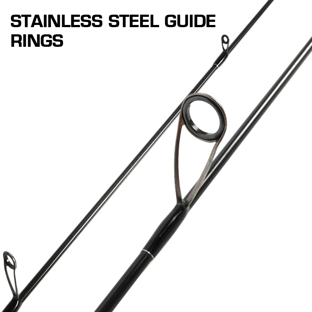 MIFINE-caña de pescar de carbono ultraligera SPEEDFLY SPIN 24T, 1,8 M, 1,98 M, 2,1 M, peso del señuelo 1-8g, caña de trucha giratoria de 2 secciones - imagen 4