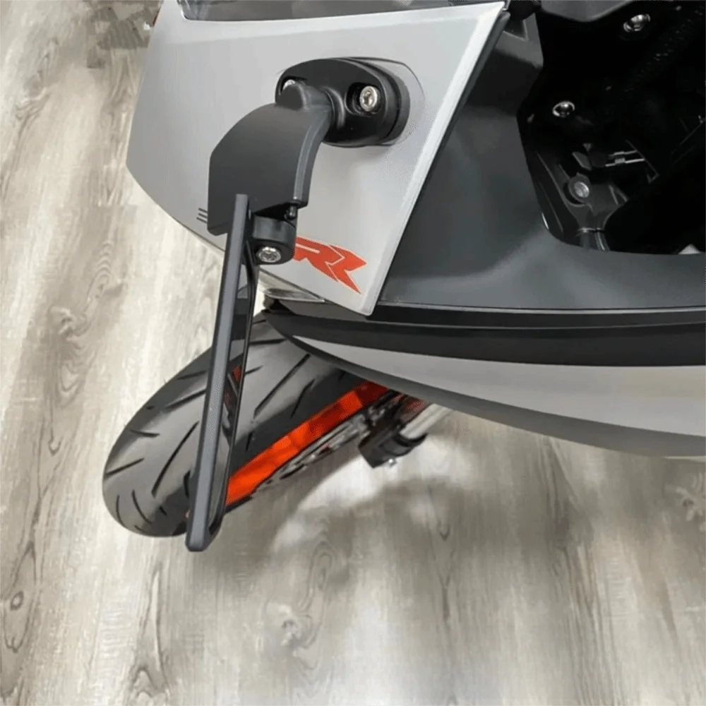 Espejo retrovisor de motocicleta de diseño ajustable, función giratoria, forma de ala de viento, espejos de ala de viento modificados, estilo modificado - imagen 2
