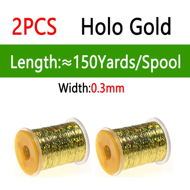2pcs Holo Gold
