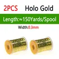 2pcs Holo Gold