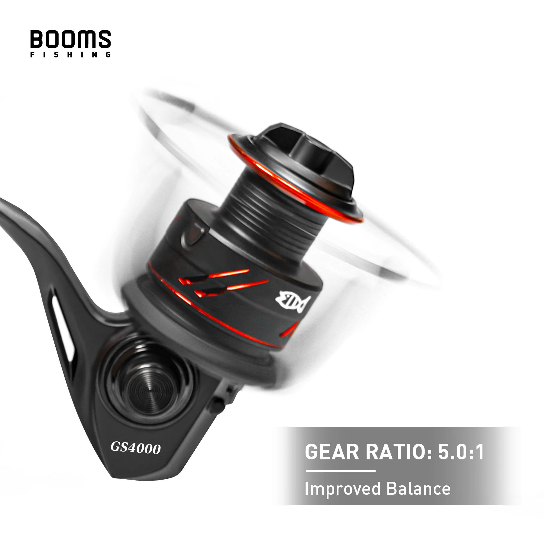 Booms-carrete giratorio de pesca, accesorio de equipo de agua salada para pescar carpas, Baitcasting, 2000-5000 - imagen 2