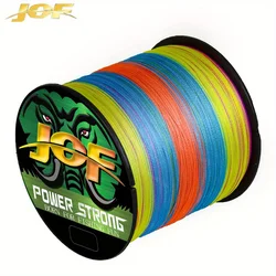 JOF-sedal de pesca trenzado japonés, 4 hebras, multifilamento, 1000M, accesorios de pesca de carpa, línea de Pe de 10-20LB, 4 cables trenzados ﻿
