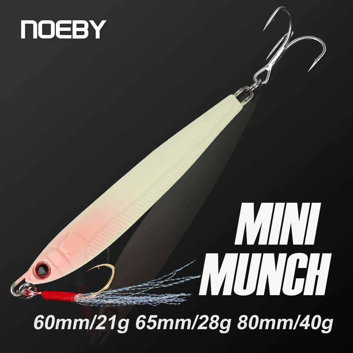 NOEBY-señuelo de pesca con plantilla de Metal, 21g, 28g, 40g, cuchara de fundición costera, cebo duro Artificial para lubina, aparejos de plantillas de pesca de mar
