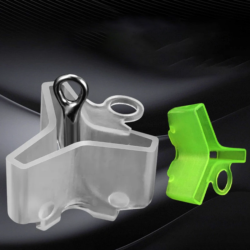 20 unids/lote, tapas protectoras duraderas, cubierta para anzuelo de pesca, equipo de seguridad para peces triples, accesorios ligeros con ranuras, herramientas para mangas - imagen 4