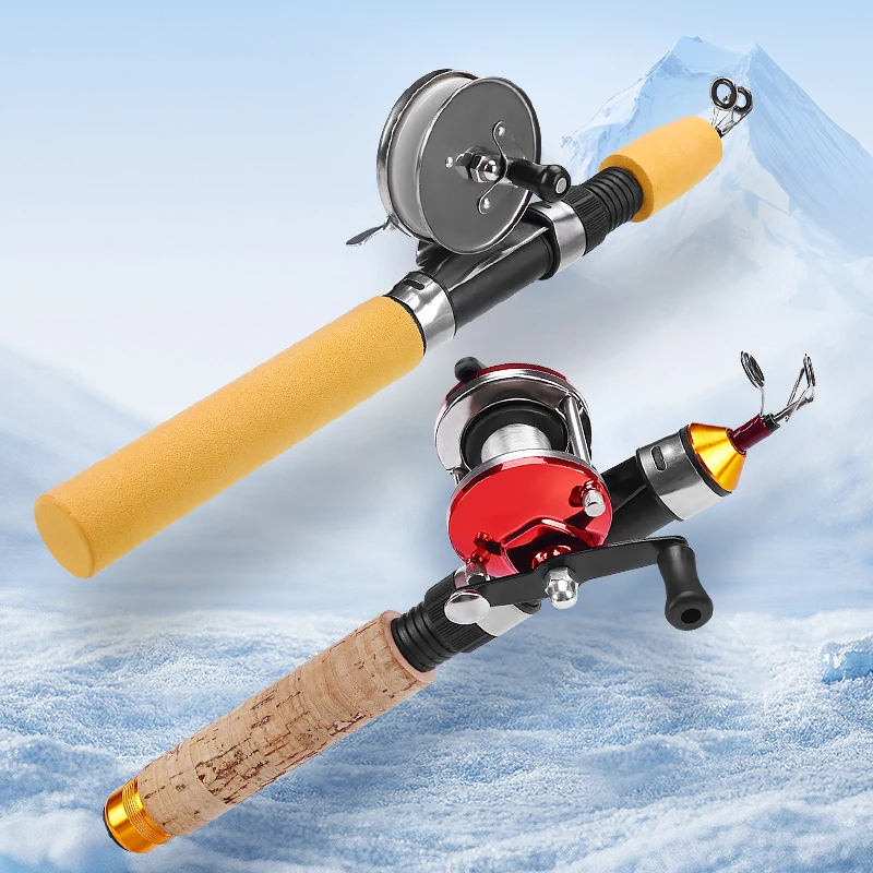 WEIHE Caña de pesca en hielo – Carbono mini con carrete - imagen 2