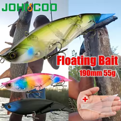 Swimbait articulado con vibración flotante – Señuelo grande para pesca