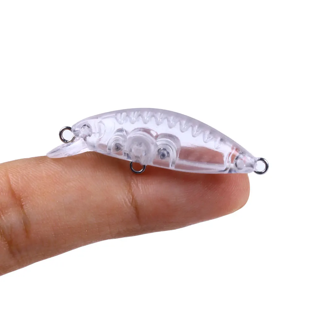 Señuelos Minnow sin pintar Jerkbait Wobbler transparente para DIY - imagen 5