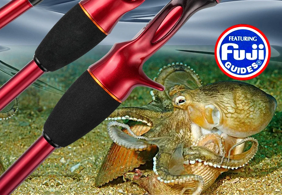 Experimente la emoción de la pesca con nuestras cañas de pesca rojas duraderas de alta calidad