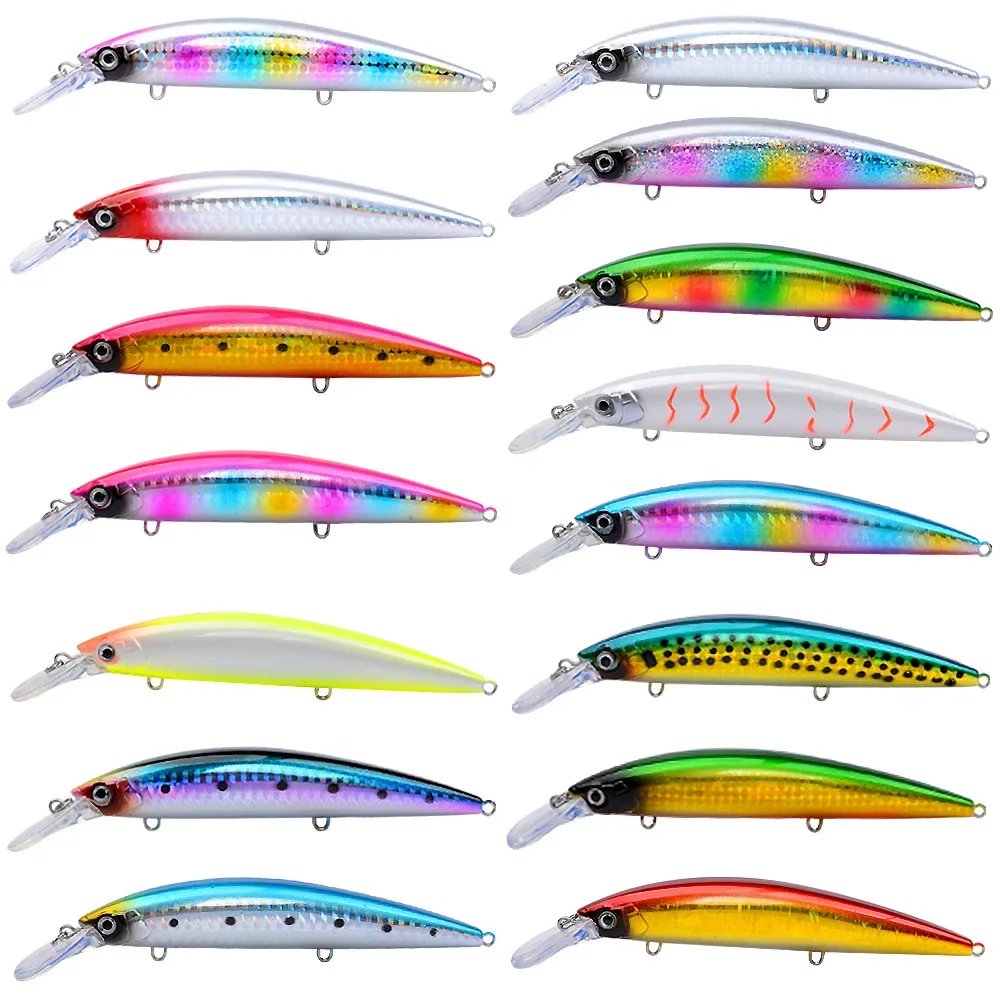 Señuelos de pececillo de hundimiento pesado, 108mm, 33g, cebos duros artificiales de fundición larga, lubina, trucha, Swimbait, Pesca Wobbler, accesorios de Pesca - imagen 3
