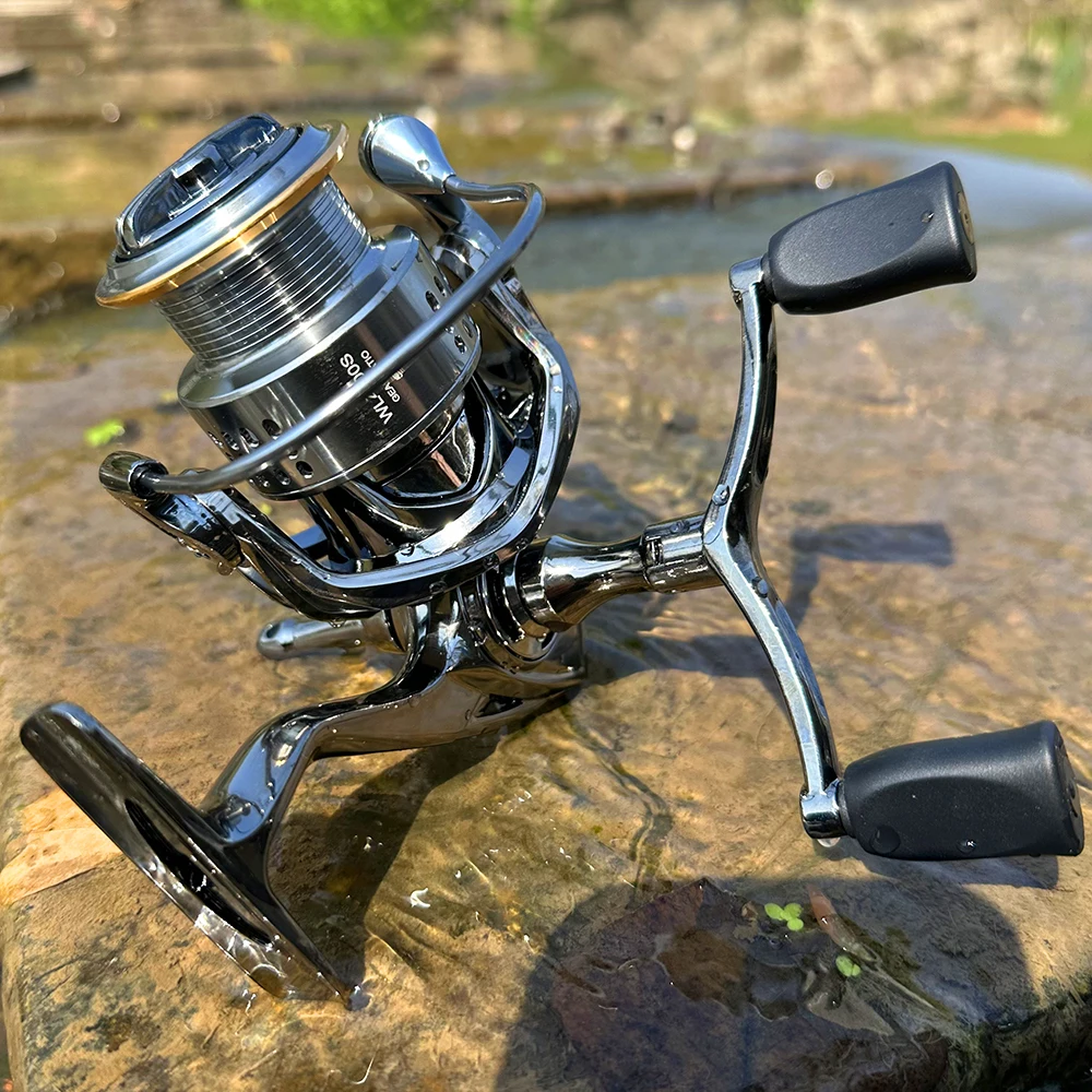 Carrete de pesca giratorio alta velocidad mango doble para lubina - imagen 5