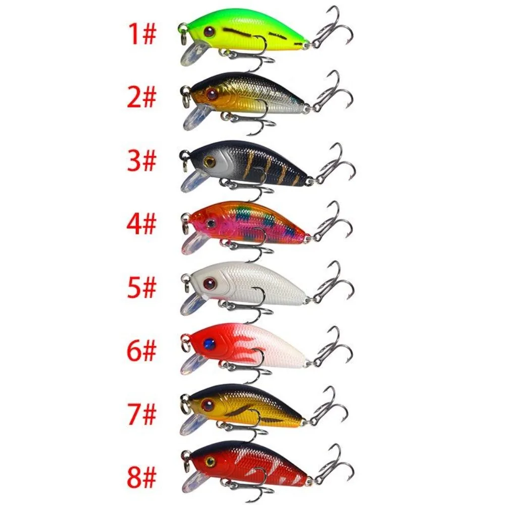 Nuevo Señuelos de pesca Minnow 5cm/4,2g cebo duro Artificial Topwater Japón Crankbait Lucio Wobblers Jig aparejos de pesca - imagen 2