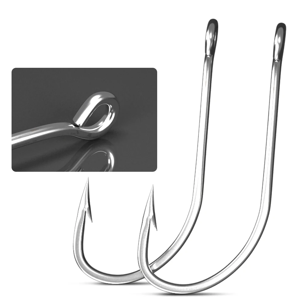 FTK-anzuelos de pesca de carpa con púas de acero inoxidable de alto carbono, paquete de 1-4/0 #50 piezas 5/0 #-6/0 #30 piezas, aparejos de pesca - imagen 5