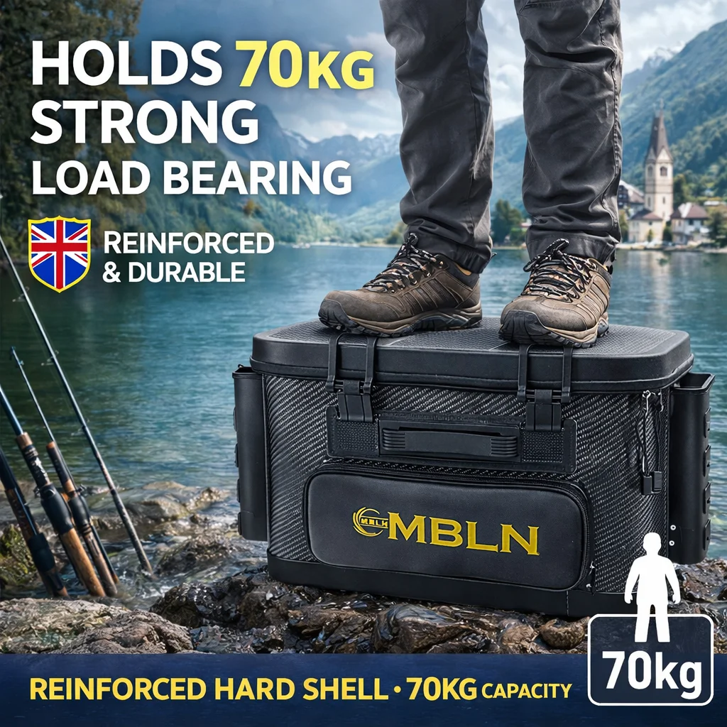 Caja de pesca EVA rígida con doble varilla lateral – Gran capacidad - imagen 2